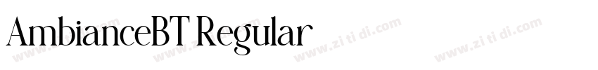 AmbianceBT Regular字体转换